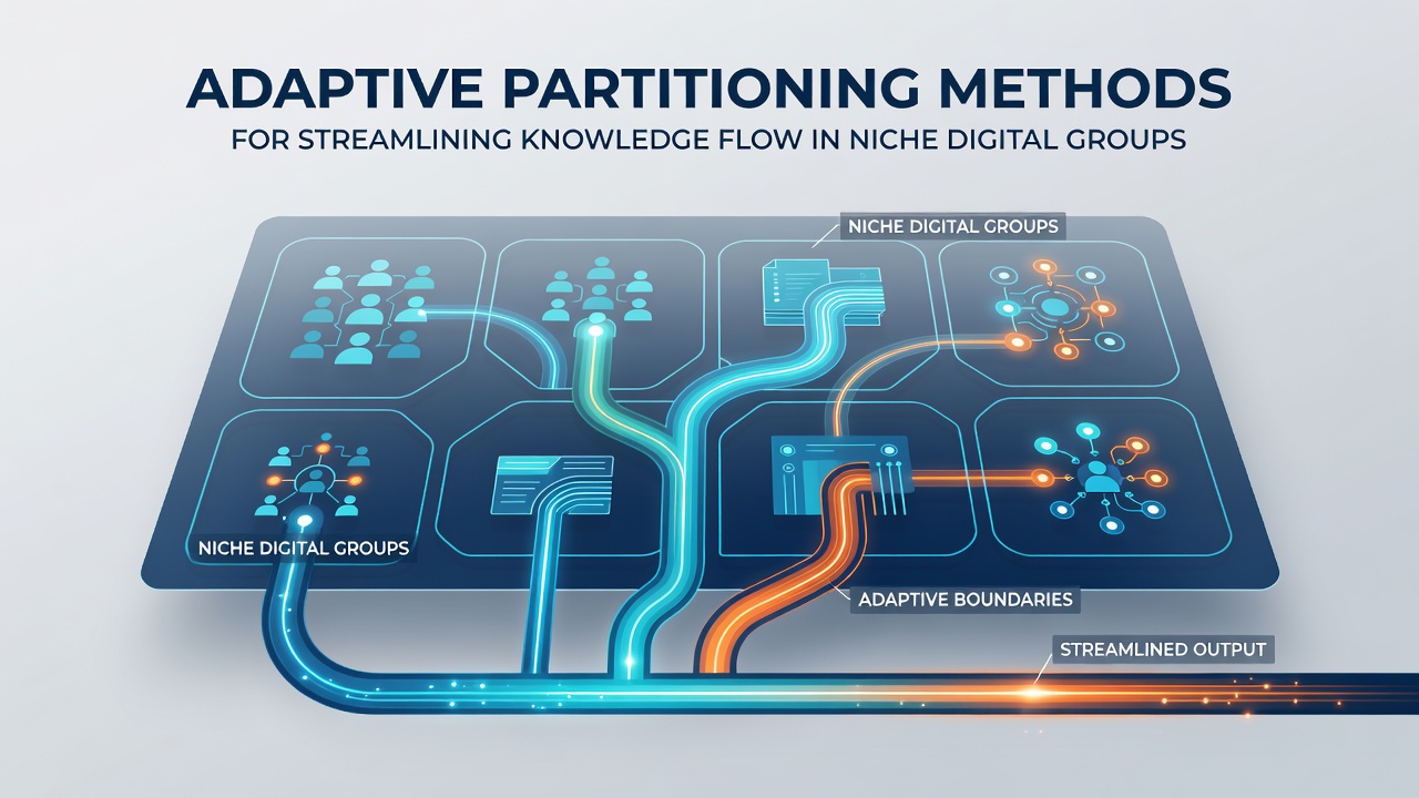 Adaptive Partitioning Methods for Streamlining Knowledge Flow in Niche Digital Groups